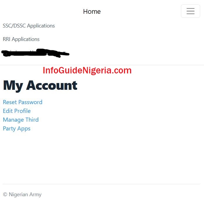 How to Login on Nigerian Army Recruitment Portal