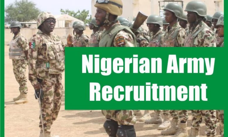 Nigerian Army Nationwide Massive Recruitment for Non Tradesmen & Women (83RRI)