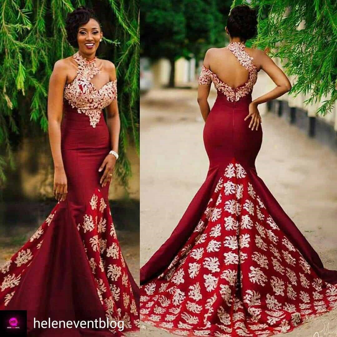 Six pieces gown with tail  Preshy creative designs and styles  Facebook