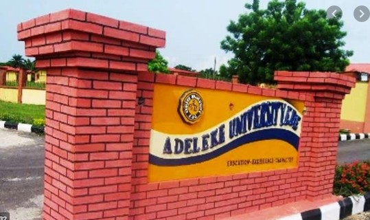 Adeleke University School fees schedule 