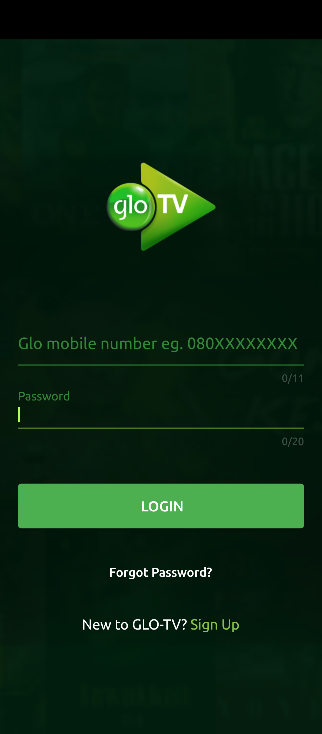 Glo TV APP Sign in - How to Login to Glo TV App
