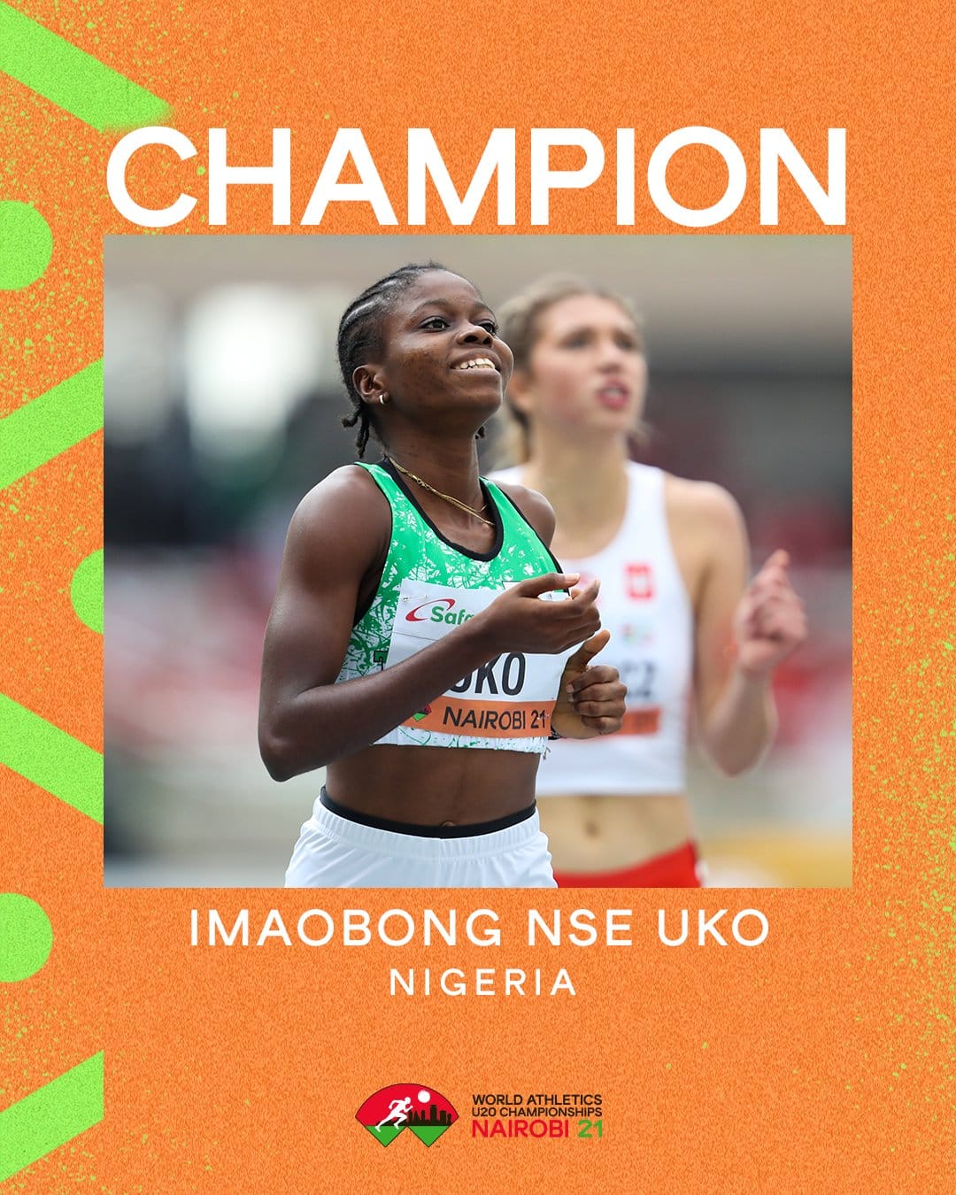 Akwa Ibom Born Imaobong Nse Uko Wins 400m Gold At World Athletics U20 Championships