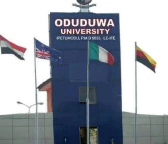 Oduduwa University School Fee Schedule