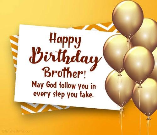 Happy Birthday Messages To A Brother