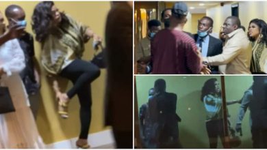 Bobrisky Removes Shoe, Set to Fight As Man Accuses Him of ‘Scamming’