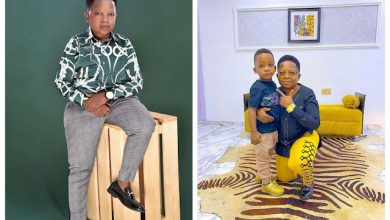 Fans React as Comic Actor Chinedu Ikedieze Shows off His Son