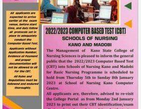 Kano State College of Nursing Entrance Examination Date