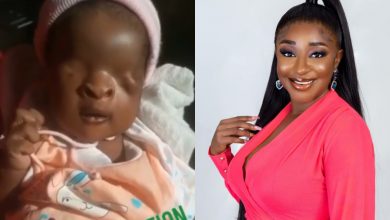 Ini Edo Appeals For N6 Million Donations For A 30days Old Baby Born With No Eyes 