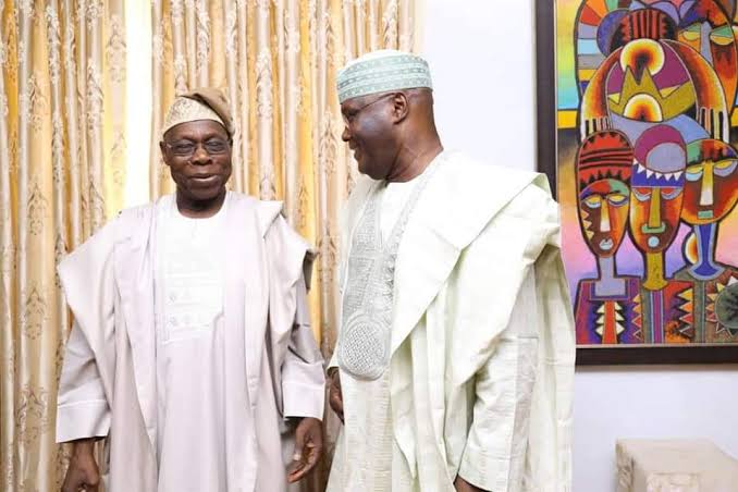 BREAKING: Atiku In Confidential Meeting With Obasanjo