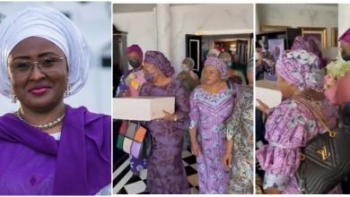 The First Lady Of Nigeria Receives Surprise Birthday From Nigerian Governors’ Wives In Dubai