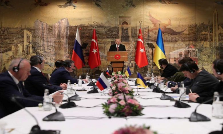 Ukraine And Russia Commence Peace Talks With ‘No Handshake’