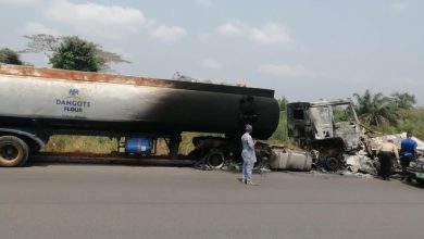 JUST IN: Many Dead As Injured As Fuel Tanker Caught Fire Near MFM Prayer City In Ogun