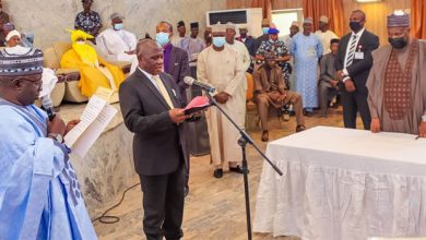 Governor Of Benue Swears In New Chief Judge Of Gombe