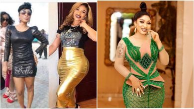 ‘Jesus and my doctors did it’ -Tonto Dikeh says as she shares before and after photos of her body transformation