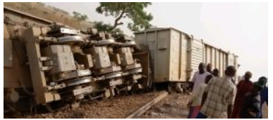 Driver Dead As Lagos-Kano Train Derails In Kaduna