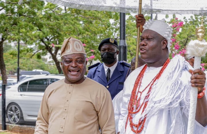Ooni Of Ife Visits Obasa At Lagos Assembly