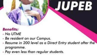 Anchor University JUPEB Admission Form