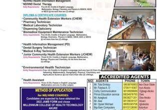 Millennium College of Health Tech Admission Forms