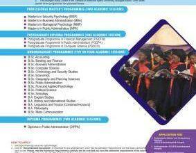 AAUA Part-Time Admission Form