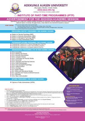AAUA Part-Time Admission Form