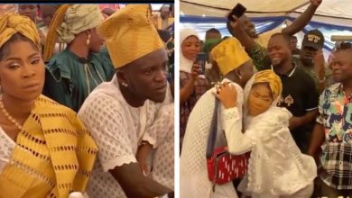 Tension As Portable’s wife Looks Miserable At Her Wedding/ Baby’s Naming Ceremony
