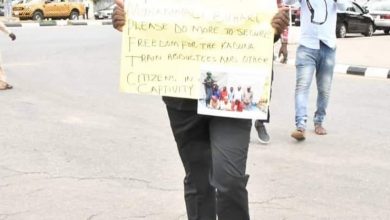 Kaduna Train Attack: Rep Member Salam Protests Barefoot