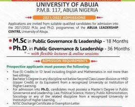 UNIABUJA Leadership Center Admission Form