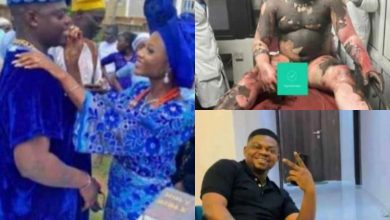 BREAKING! Newly married lady commits su!c!de after setting husband ablaze