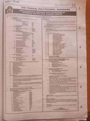 FEDPONAS PGD, IJMB, Remedial Admission Form
