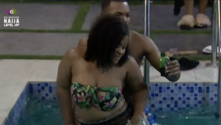Day 13 BBNaija: Twerks and smooch fest at Level 2 Pool Party