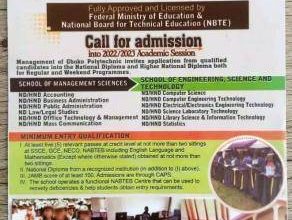 Gboko Polytechnic ND/HND Admission Form