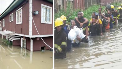 Lagos flooding: Rescuers recover two corpses, save nine