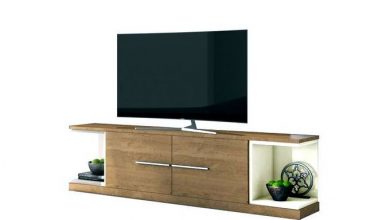 Simple Home S DESIGN TV STAND - Brown+White TV SHELF price in Nigeria, Specs and Review