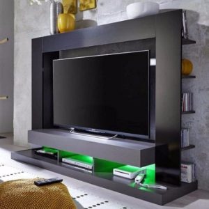 Handy Stamford Entertainment Unit Black Gloss Fronts With Shelving (Lagos Delivery Only)