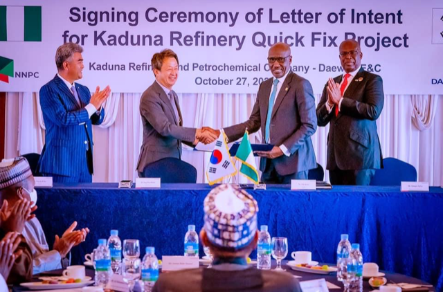 Nigeria, South Korea sign MoU on Kaduna refinery