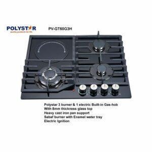 Polystar Built-in Gas Hob 3 Gas And 1 Electric