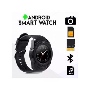V8 Bluetooth TF Card Slot Touch Screen Wrist Watch
