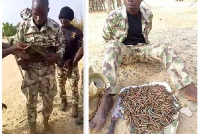 Soldier Apprehended For Supplying Ammunition To Bandits