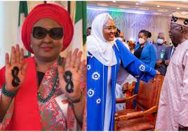 Mother of the Nation, Aisha Buhari, leading from the front – Festus Keyamo says as Aisha Buhari rocks palm tattoo of Tinubu’s cap logo