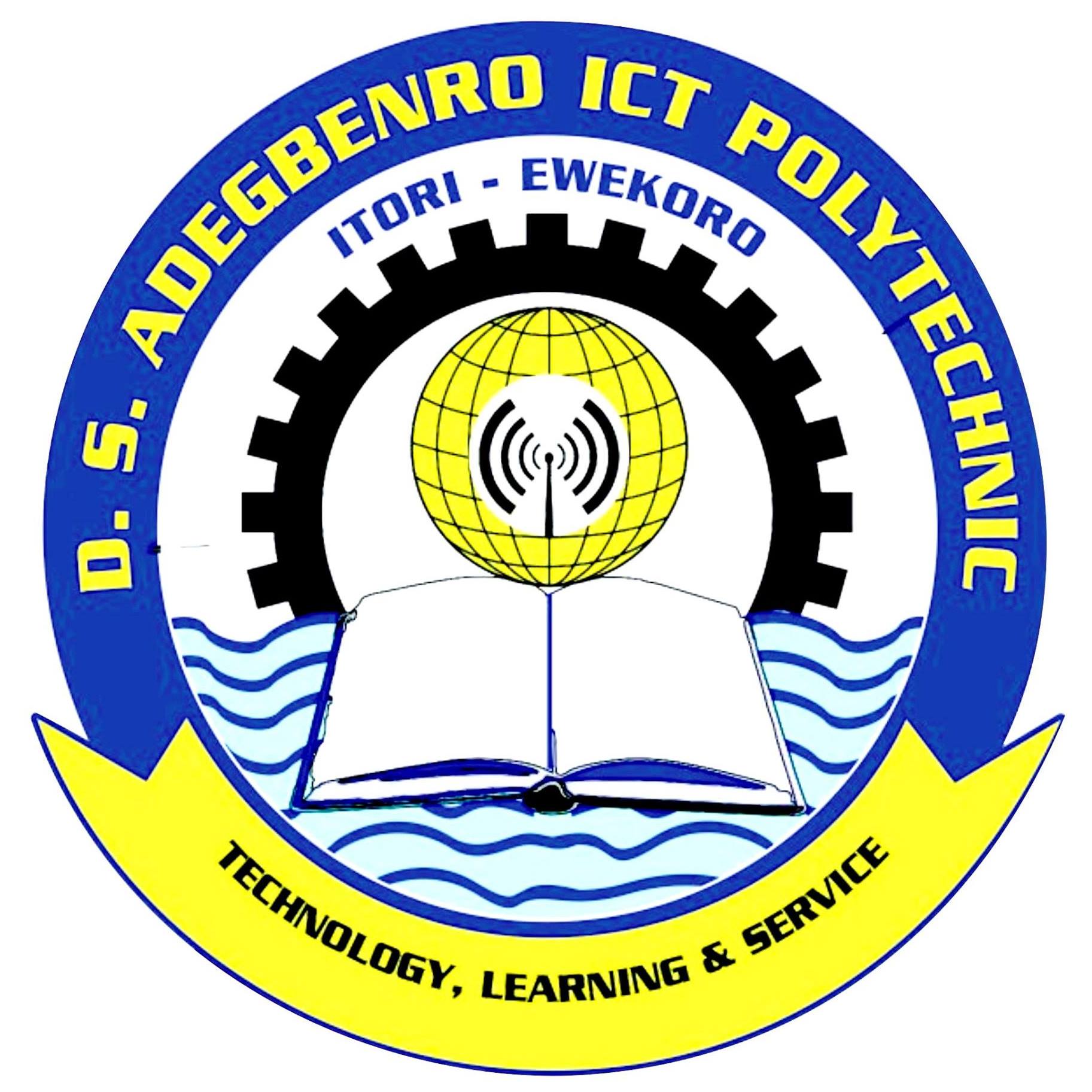 D.S Adegbenro ICT Polytechnic Admission List