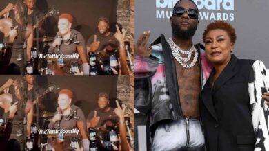 Burna Boy’s mother, wows his Paris fans as she addresses them in French
