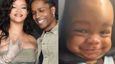 Rihanna finally unveils her adorable baby with cute video