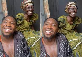 “My babe is almost 100”- Singer Timi Dakolo shows off his maternal grandmother who’s aging like fine wine