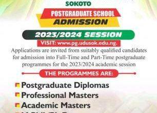 UDUSOK Postgraduate Admission Form