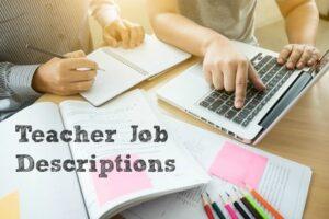 Teacher Job Description