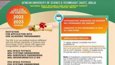Institute of Space Science & Engineering Admission Form