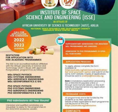 Institute of Space Science & Engineering Admission Form