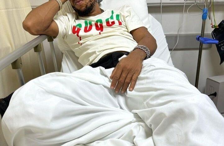Charles Okocha in hospital following a ghastly car accident