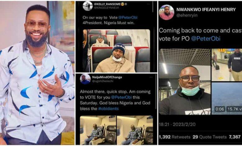 Frederick Leonard Reacts to Photos of Nigerians Abroad Travelling Back to Vote Peter Obi