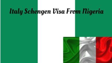 Italian Schengen Visa Application Form Nigeria